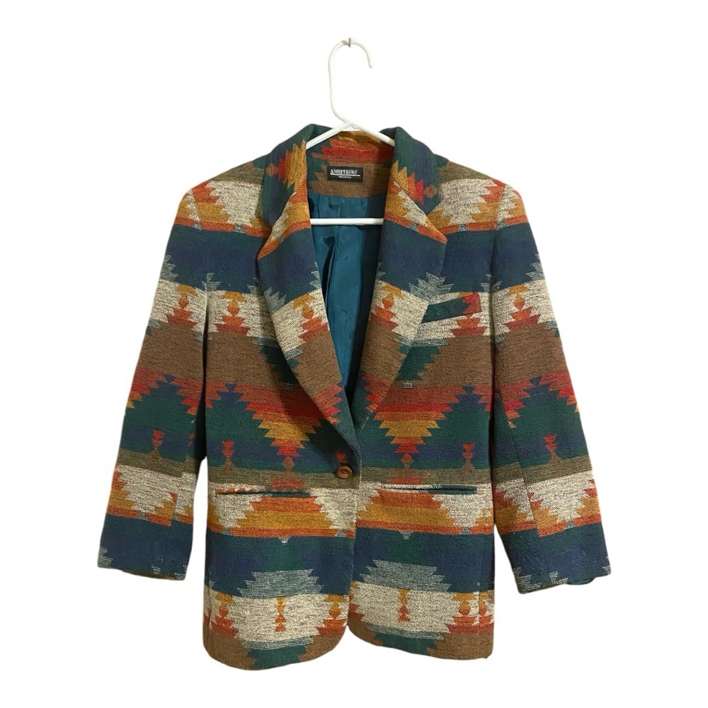 Vintage Southwest Print Blazer